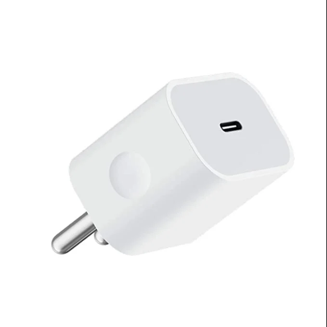 20 W USB-C įkroviklis skirtas iPhone, iPad ir AirPods su laidu (adapteriu ir laidu)