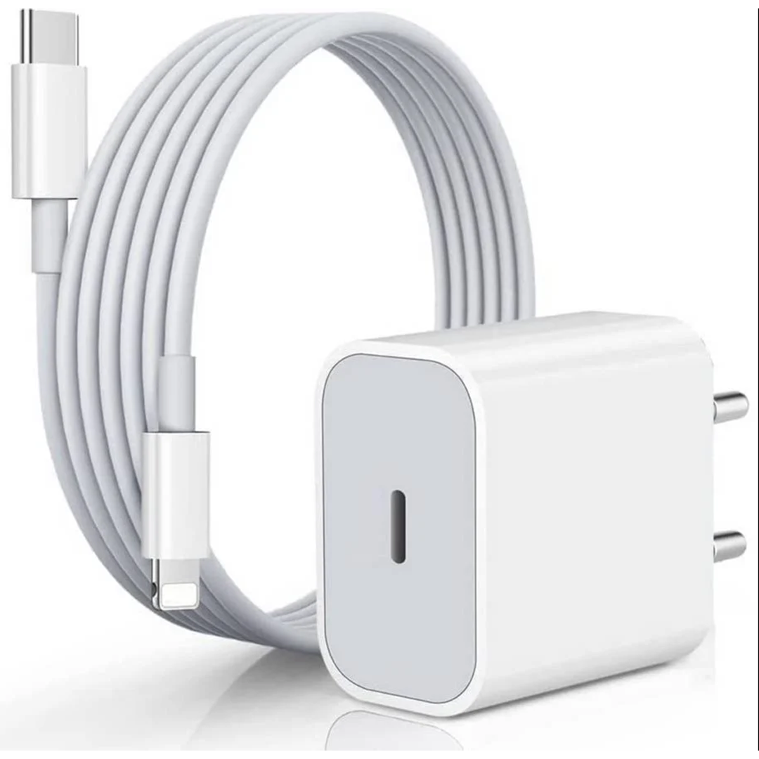 20 W USB-C įkroviklis skirtas iPhone, iPad ir AirPods su laidu (adapteriu ir laidu)